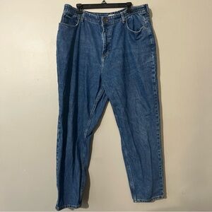 L.L. Bean Original Fit Relaxed Denim Jean Size Women's 20W Plus Straight Relaxed